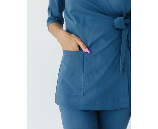 Зображення 5 Жіночий костюм жіночий Шанхай синій р. 52, "БІЛИЙ ХАЛАТ" 139-322-704, Розмір: 52, Цвет: синий