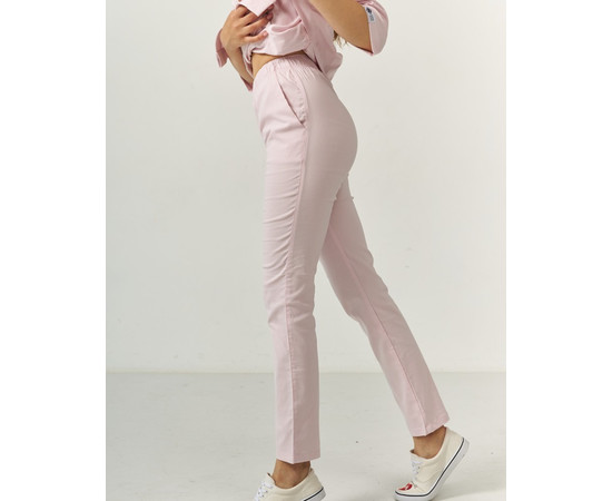 Изображение 6 Медицинский костюм женский Шанхай пудровый р. 52, "БЕЛЫЙ ХАЛАТ" 139-358-704, Размер: 52, Цвет: пудровый