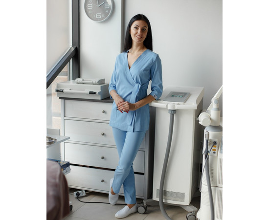 Зображення 8 Жіночий костюм жіночий Шанхай блакитний р. 50, "БІЛИЙ ХАЛАТ" 139-333-704, Розмір: 50, Цвет: блакитний