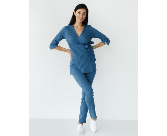 Зображення 8 Жіночий костюм жіночий Шанхай синій р. 50, "БІЛИЙ ХАЛАТ" 139-322-704, Розмір: 50, Цвет: синий