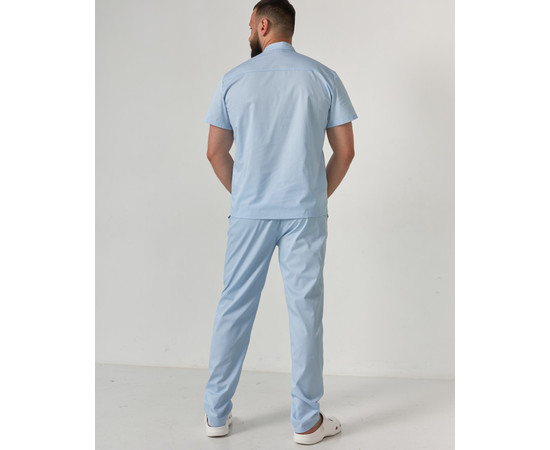 Зображення 2 Медичний костюм чоловічий Бостон блакитний р. 46, "БІЛИЙ ХАЛАТ" 129-462-679, Розмір: 46, Цвет: лазурный