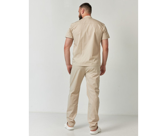 Зображення 2 Медичний костюм чоловічий Бостон кремовий р. 48, "БІЛИЙ ХАЛАТ" 129-460-679, Розмір: 48, Цвет: кремовий