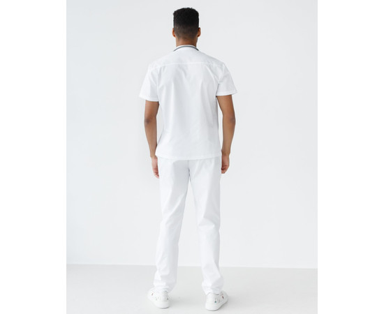 Зображення 2 Медичний костюм чоловічий Бостон білий р. 54, "БІЛИЙ ХАЛАТ" 129-324-679, Розмір: 54, Цвет: білий