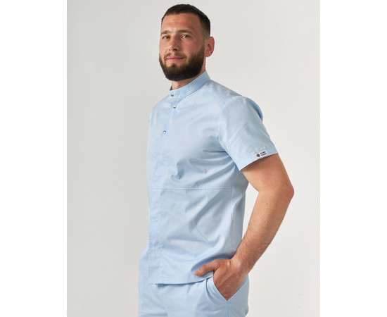 Зображення 3 Медичний костюм чоловічий Бостон блакитний р. 50, "БІЛИЙ ХАЛАТ" 129-462-679, Розмір: 50, Цвет: лазурный