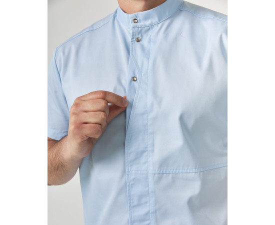 Изображение 4 Медицинский костюм мужской Бостон лазурный р. 54, "БЕЛЫЙ ХАЛАТ" 129-462-679, Размер: 54, Цвет: лазурный