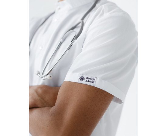 Зображення 5 Медичний костюм чоловічий Бостон білий р. 56, "БІЛИЙ ХАЛАТ" 129-324-679, Розмір: 56, Цвет: білий