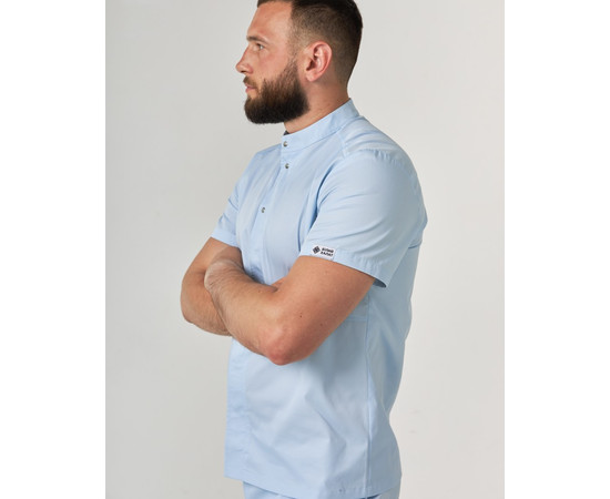 Зображення 5 Медичний костюм чоловічий Бостон блакитний р. 52, "БІЛИЙ ХАЛАТ" 129-462-679, Розмір: 52, Цвет: лазурный