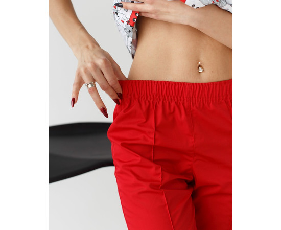 Зображення 8 Медичний костюм з принтом жіночий Топаз коти червоні р. 40, "БІЛИЙ ХАЛАТ" 138-339-643, Розмір: 40, Цвет: коти червоні