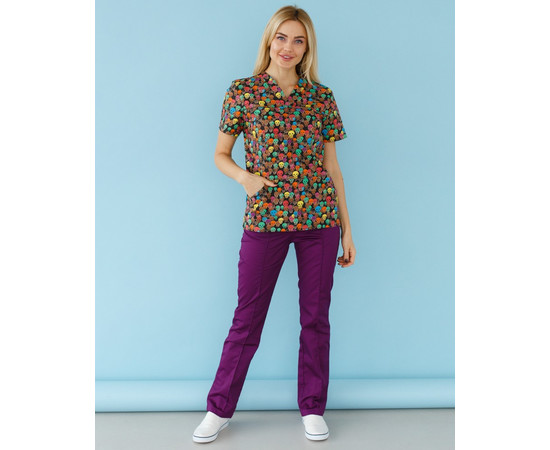 Изображение 9 Медицинский костюм с принтом женский Топаз Tattoo р. 48, "БЕЛЫЙ ХАЛАТ" 138-321-706, Размер: 48, Цвет: tattoo