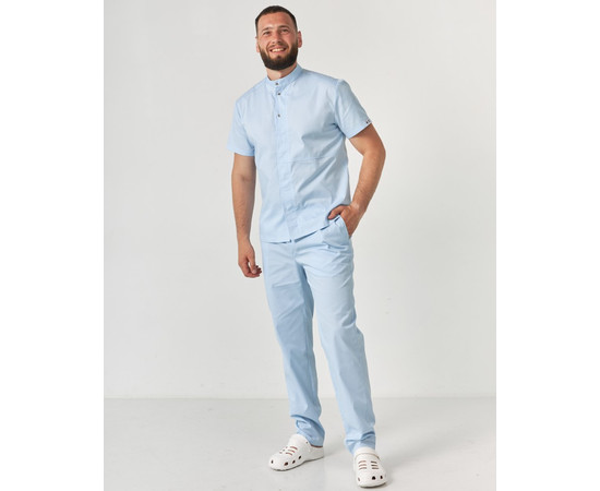 Зображення 9 Медичний костюм чоловічий Бостон блакитний р. 48, "БІЛИЙ ХАЛАТ" 129-462-679, Розмір: 48, Цвет: лазурный