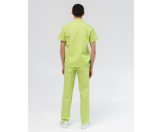 Зображення 2 Медичний костюм чоловічий Бостон лайм р. 46, "БІЛИЙ ХАЛАТ" 129-330-679, Розмір: 46, Цвет: лайм