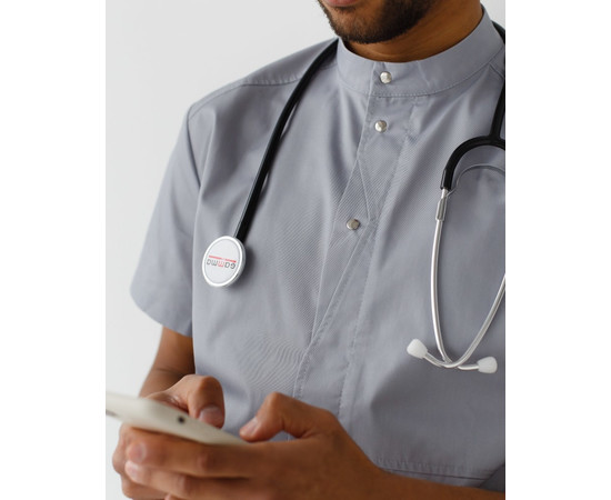 Зображення 3 Медичний костюм чоловічий Бостон сірий р. 56, "БІЛИЙ ХАЛАТ" 129-328-679, Розмір: 56, Цвет: сірий