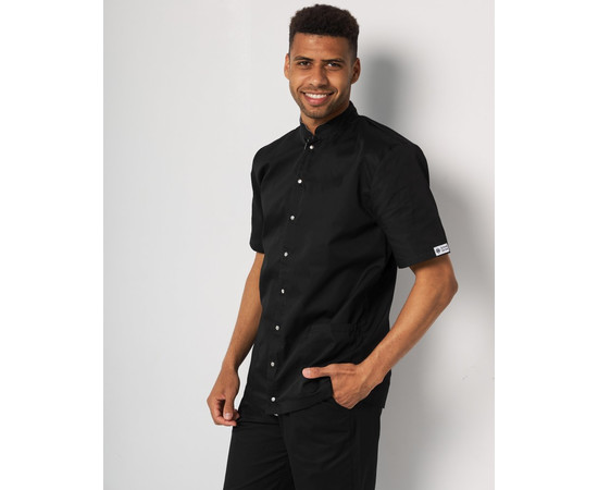 Зображення 3 Медичний костюм чоловічий Лондон чорний-білий р. 54, "БІЛИЙ ХАЛАТ" 133-362-679, Розмір: 54, Цвет: чорний білий