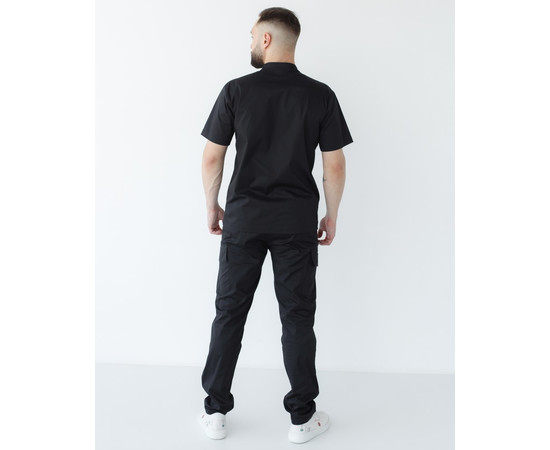 Зображення 3 Медичний костюм чоловічий Денвер чорний р. 54, "БІЛИЙ ХАЛАТ" 404-321-679, Розмір: 54, Цвет: чорний