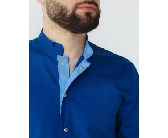 Зображення 4 Медичний костюм чоловічий Лондон синій-блакитний р. 52, "БІЛИЙ ХАЛАТ" 133-361-679, Розмір: 52, Цвет: синій-блакитний