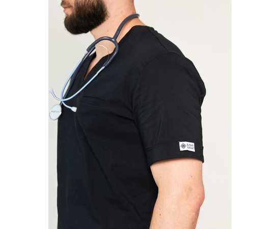 Зображення 4 Медичний костюм чоловічий Марсель чорний р. 56, "БІЛИЙ ХАЛАТ" 353-321-708, Розмір: 56, Цвет: чорний