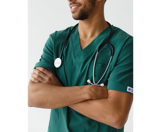 Изображение 4 Медицинский костюм мужской Марсель зеленый р. 50, "БЕЛЫЙ ХАЛАТ" 353-350-708, Размер: 50, Цвет: зеленый