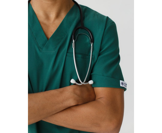 Изображение 5 Медицинский костюм мужской Марсель зеленый р. 52, "БЕЛЫЙ ХАЛАТ" 353-350-708, Размер: 52, Цвет: зеленый