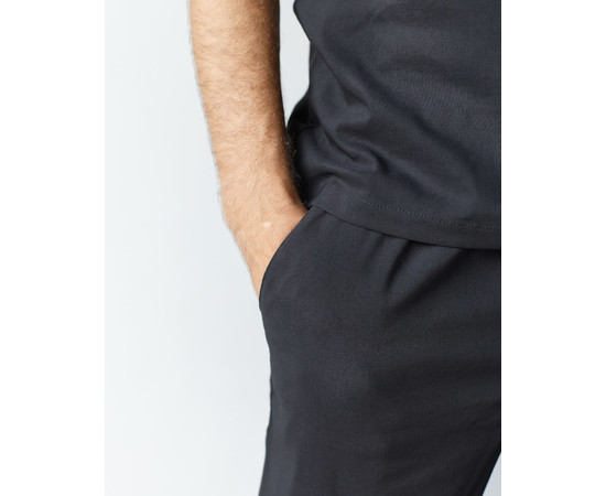 Изображение 5 Медицинский костюм мужской Марсель черный р. 48, "БЕЛЫЙ ХАЛАТ" 353-321-708, Размер: 48, Цвет: черный