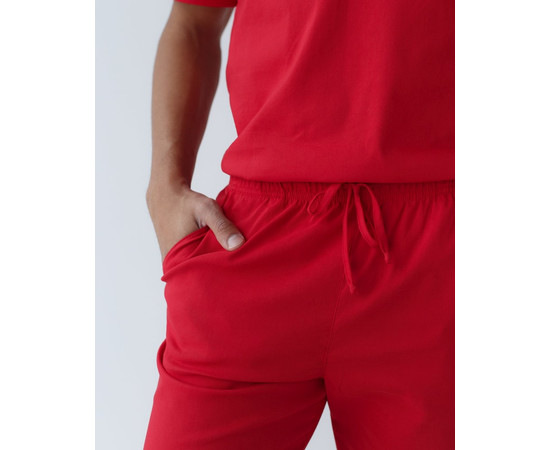 Изображение 6 Медицинский костюм мужской Марсель красный р. 52, "БЕЛЫЙ ХАЛАТ" 353-339-708, Размер: 52, Цвет: красный