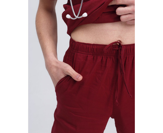 Изображение 6 Медицинский костюм мужской Марсель марсала р. 54, "БЕЛЫЙ ХАЛАТ" 353-326-708, Размер: 54, Цвет: марсала