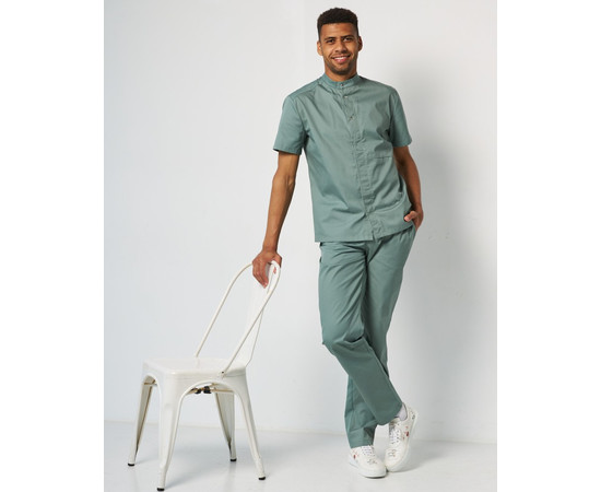 Зображення 6 Медичний костюм чоловічий Бостон оливковий р. 46, "БІЛИЙ ХАЛАТ" 129-327-679, Розмір: 46, Цвет: оливковий