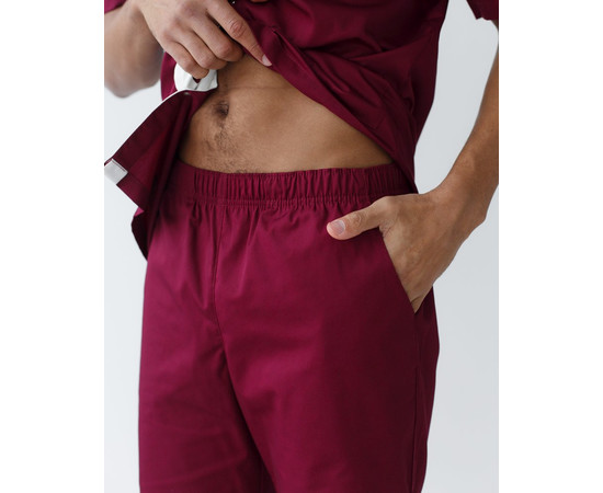 Зображення 7 Медичний костюм чоловічий Лондон марсала-шампань р. 54, "БІЛИЙ ХАЛАТ" 133-355-679, Розмір: 54, Цвет: марсала-шампань