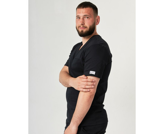 Зображення 8 Медичний костюм чоловічий Марсель чорний р. 56, "БІЛИЙ ХАЛАТ" 353-321-708, Розмір: 56, Цвет: чорний