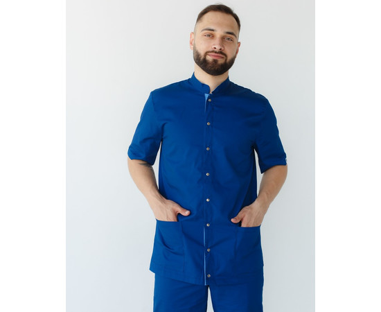 Зображення 8 Медичний костюм чоловічий Лондон синій-блакитний р. 48, "БІЛИЙ ХАЛАТ" 133-361-679, Розмір: 48, Цвет: синій-блакитний