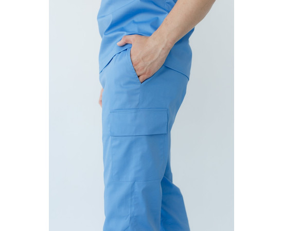 Зображення 8 Медичний костюм чоловічий Денвер блакитний р. 48, "БІЛИЙ ХАЛАТ" 404-333-679, Розмір: 48, Цвет: блакитний