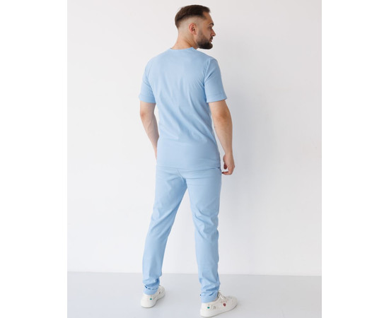 Изображение 2 Медицинский костюм мужской Марсель голубой р. 46, "БЕЛЫЙ ХАЛАТ" 353-333-708, Размер: 46, Цвет: голубой