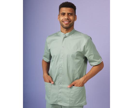 Изображение 9 Медицинский костюм мужской Лондон оливковый-серый р. 46, "БЕЛЫЙ ХАЛАТ" 133-357-679, Размер: 46, Цвет: оливковый-серый