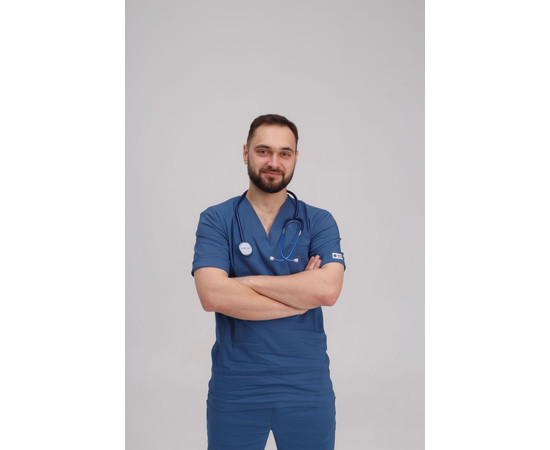 Зображення 11 Медичний костюм чоловічий Марсель синій р. 50, "БІЛИЙ ХАЛАТ" 353-322-708, Розмір: 50, Цвет: синий