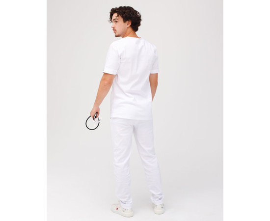 Изображение 2 Медицинский костюм мужской Марсель белый р. 56, "БЕЛЫЙ ХАЛАТ" 353-324-708, Размер: 56, Цвет: белый