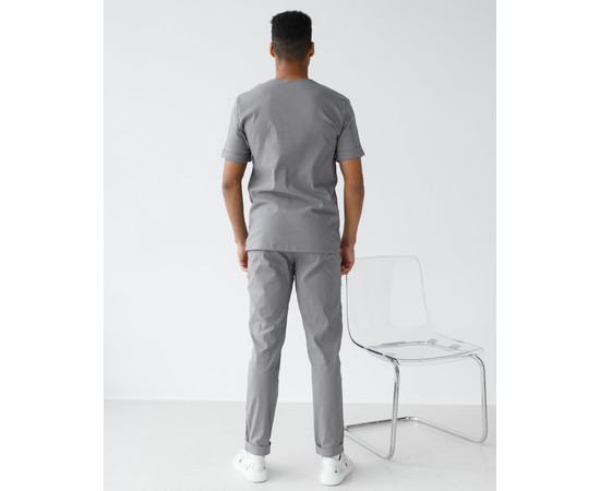 Изображение 2 Медицинский костюм мужской Марсель серый р. 56, "БЕЛЫЙ ХАЛАТ" 353-328-708, Размер: 56, Цвет: серый