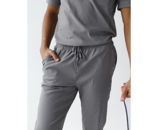 Изображение 6 Медицинский костюм мужской Марсель серый р. 48, "БЕЛЫЙ ХАЛАТ" 353-328-708, Размер: 48, Цвет: серый