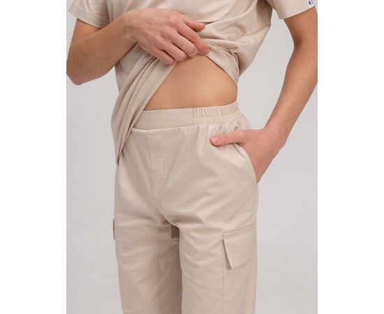 Зображення 6 Медичний костюм чоловічий Денвер кремовий р. 52, "БІЛИЙ ХАЛАТ" 404-460-679, Розмір: 52, Цвет: кремовий