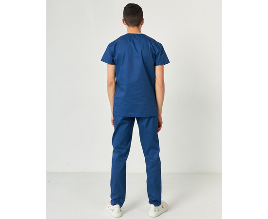 Зображення 2 Медичний костюм чоловічий Мілан сапфір р. 48, "БІЛИЙ ХАЛАТ" 134-360-708, Розмір: 48, Цвет: сапфір