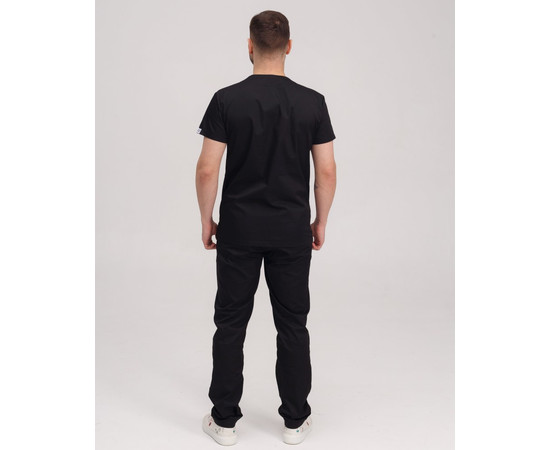 Изображение 3 Медицинский костюм мужской Милан черный р. 50, "БЕЛЫЙ ХАЛАТ" 134-321-708, Размер: 50, Цвет: черный