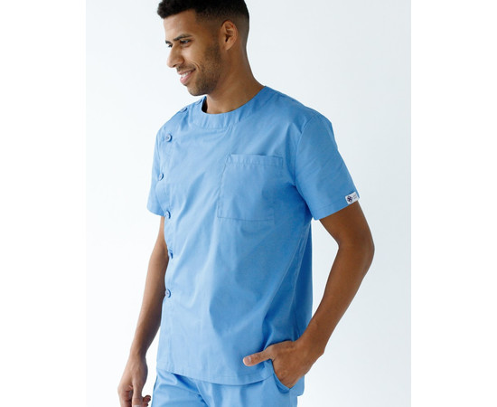 Зображення 3 Медичний костюм чоловічий Техас блакитний р. 54, "БІЛИЙ ХАЛАТ" 136-333-677, Розмір: 54, Цвет: блакитний