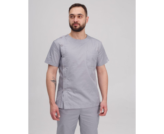 Зображення 4 Медичний костюм чоловічий Техас сірий р. 46, "БІЛИЙ ХАЛАТ" 136-328-677, Розмір: 46, Цвет: сірий