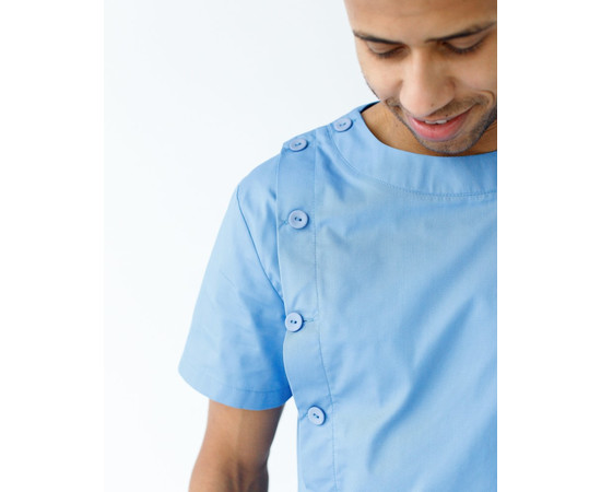 Зображення 4 Медичний костюм чоловічий Техас блакитний р. 50, "БІЛИЙ ХАЛАТ" 136-333-677, Розмір: 50, Цвет: блакитний