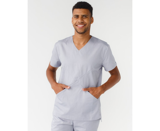 Зображення 4 Медичний костюм чоловічий Мілан сірий р. 56, "БІЛИЙ ХАЛАТ" 134-328-708, Розмір: 56, Цвет: сірий