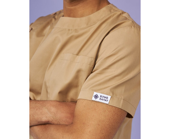 Зображення 5 Медичний костюм чоловічий Техас пісочний р. 52, "БІЛИЙ ХАЛАТ" 136-323-677, Розмір: 52, Цвет: пісочний