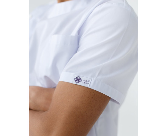 Зображення 5 Медичний костюм чоловічий Техас білий р. 54, "БІЛИЙ ХАЛАТ" 136-324-677, Розмір: 54, Цвет: білий