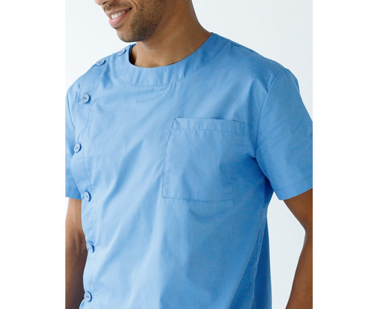 Зображення 6 Медичний костюм чоловічий Техас блакитний р. 52, "БІЛИЙ ХАЛАТ" 136-333-677, Розмір: 52, Цвет: блакитний