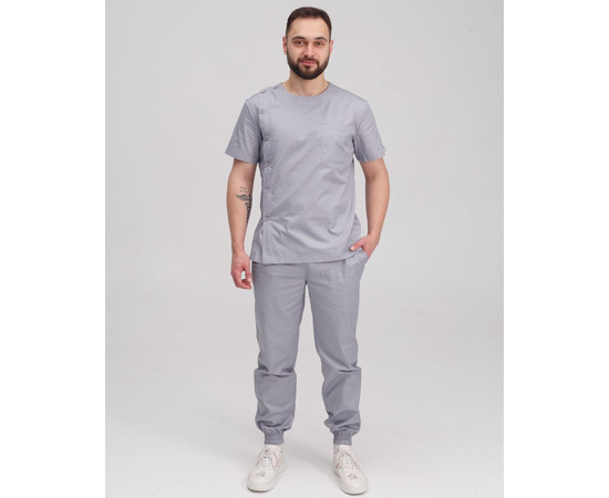Зображення 9 Медичний костюм чоловічий Техас сірий р. 56, "БІЛИЙ ХАЛАТ" 136-328-677, Розмір: 56, Цвет: сірий