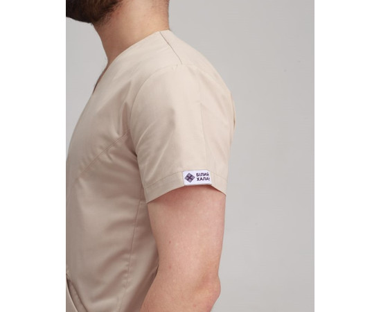 Зображення 5 Медичний костюм чоловічий Мілан кремовий р. 54, "БІЛИЙ ХАЛАТ" 134-460-708, Розмір: 54, Цвет: кремовий