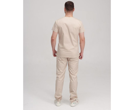 Зображення 2 Медичний костюм чоловічий Мілан кремовий р. 46, "БІЛИЙ ХАЛАТ" 134-460-708, Розмір: 46, Цвет: кремовий