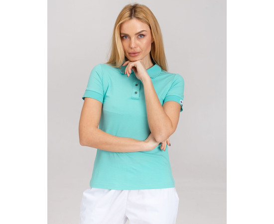 Зображення 6 Медичне поло жіноче світло-бірюзове р. XL, "БІЛИЙ ХАЛАТ" 147-426-677, Розмір: XL, Цвет: бірюзовий